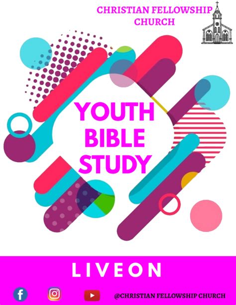 Online Youth Bible Study Template Postermywall