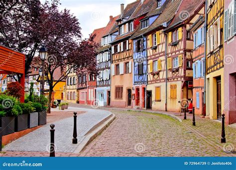 Colorful Houses Of Colmar Alsace France Stock Image Image Of