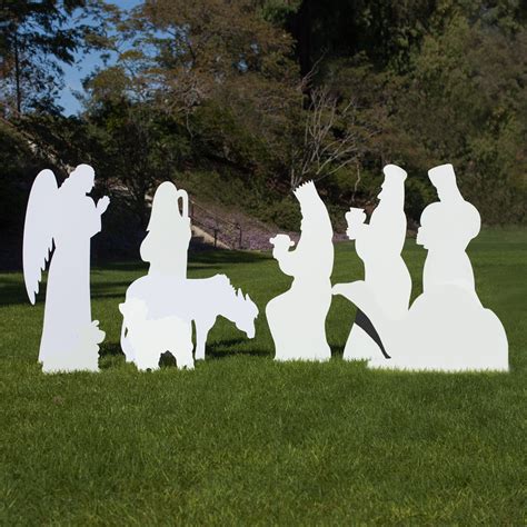 Large Silhouette Outdoor Nativity Set 9 Piece Add On Set Outdoor