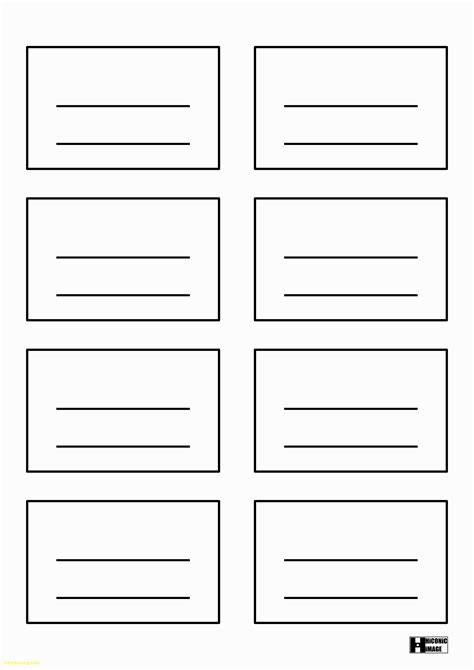 Microsoft Word Index Card Template 4x6 Cards Design Templates