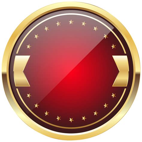 Red And Gold Badge Template Png Clip Art Image Gallery Yopriceville