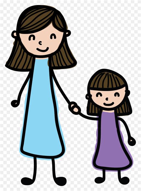 Mother And Child 2 Free Clip Art