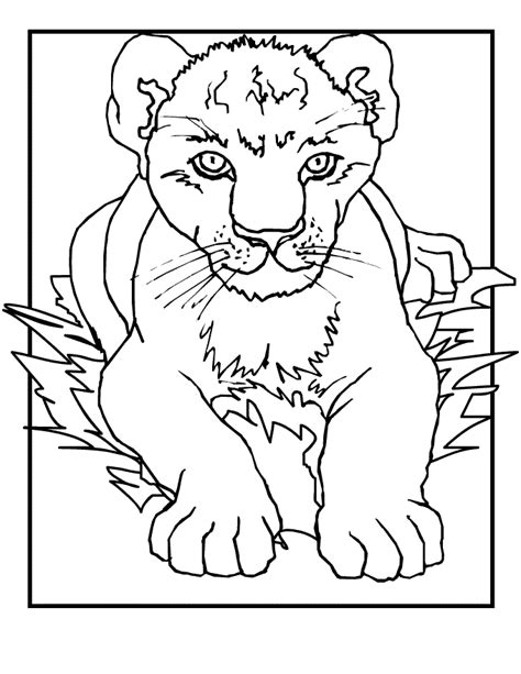 Roaring Lion Coloring Pages