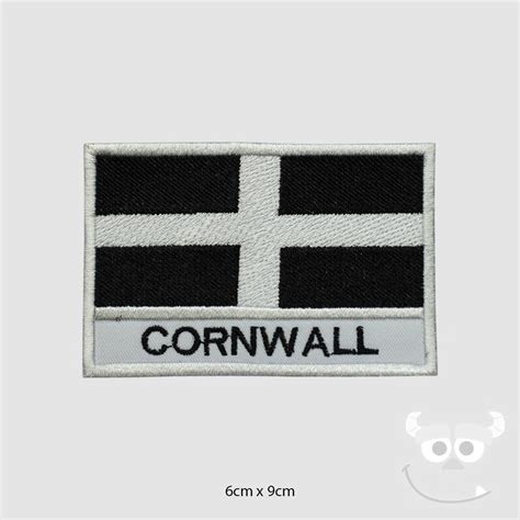 Cornwall County Flag Embroidered Iron On Patch Sew On Badge Etsy