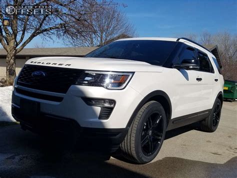 2018 Ford Explorer Sport With 20x9 35 Asanti Black Abl 12 And 25545r20