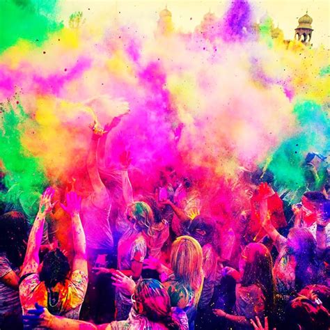 Holi Celebration Joy Holi Festival Of Colours Color Festival