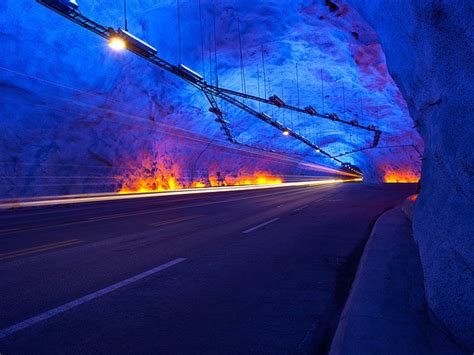 The Worlds Longest Road Tunnel Laerdal Tunnel Norway Verdict Traffic