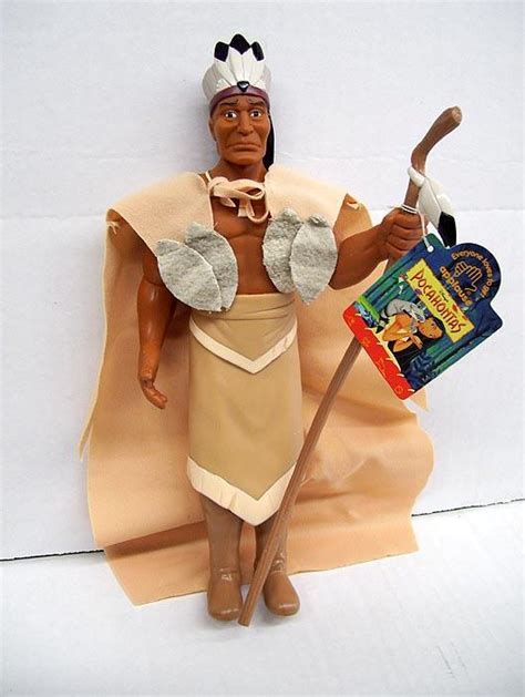 Disney Pocahontas Chief Powhatan Vinyl Doll Applause With Original Tags