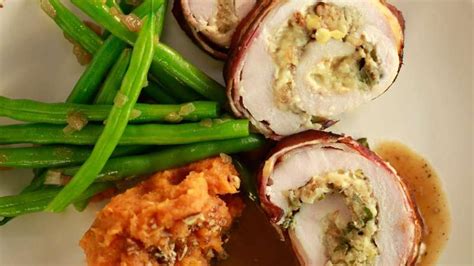 A Small But Special Thanksgiving Turkey Rolls With Bacon Apple And