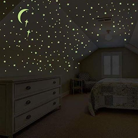 Dark ceiling decoration is not necessarily beetled browed. 8816 Glow in The Dark Stars and Moon Wall Stickers ...