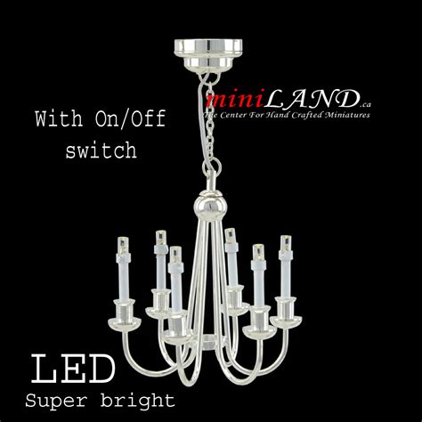 Previously, all five led bulbs i had used, all failed over a few months, in that same the effect is much more significant, if the switch on the wall has the typical off light with a neon lamp in it. Silver Colonial 6 Arm chandelier LED Super bright with On ...