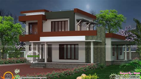 2250 Sq Ft Box Type House Plan Kerala Home Design And Floor Plans