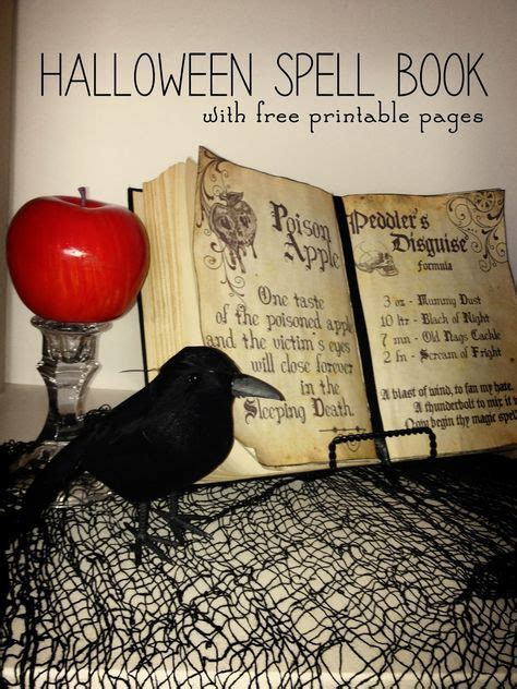 Faux Prop Diy Halloween Spell Book Could Add Really Spells Prayers