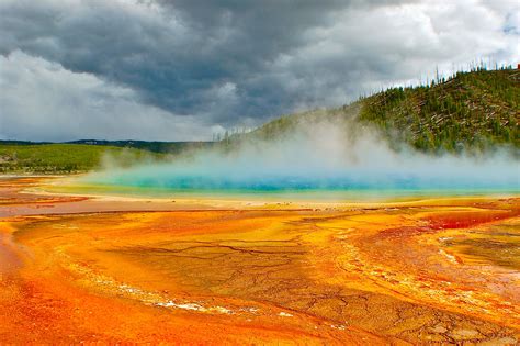 Grand Prismatic Spring Yellowstone National Park Summer Of 2011
