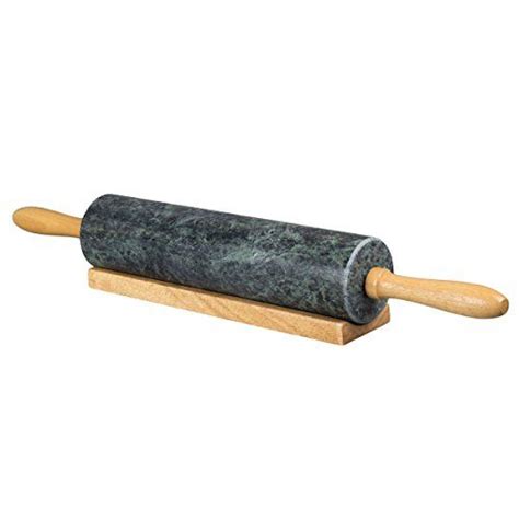 Creative Home Genuine Marble Stone Rolling Pin With Woode