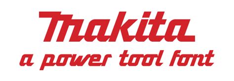 Makita - Logotype Font on Behance | Logotype, Logo fonts, Makita