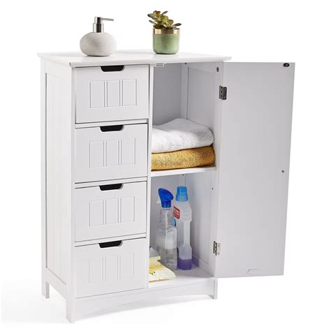 Vonhaus Bathroom Storage Unit Freestanding Bathroom Floor Cabinet