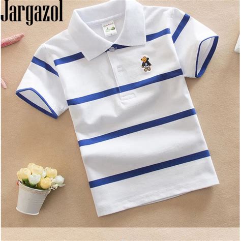 Kids Baby Boys Clothes Color Stripes T Shirt Polo Shirt Children
