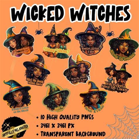 Wicked Witches Pngshigh Resolution Clip Art African Etsy