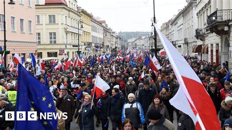 Polish Protests As Government Rejects Court Ruling Bbc News