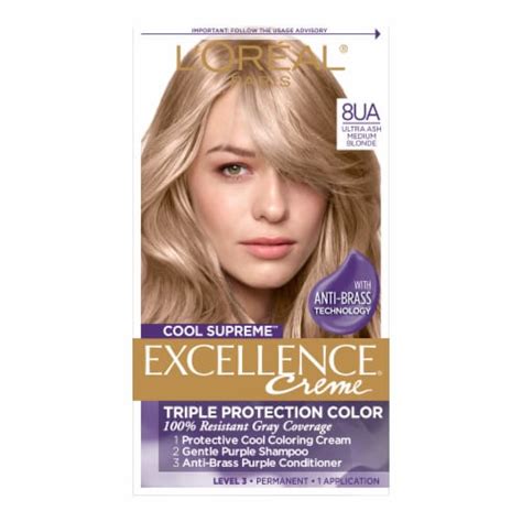 L Oreal Paris Excellence Cool Supreme Ultra Ash Medium Blonde Permanent Gray Coverage Hair Color