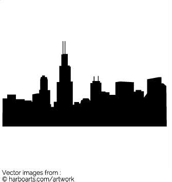 Just take your sketch book, pencil, black marker. Chicago Skyline Outline Vector at Vectorified.com | Collection of Chicago Skyline Outline Vector ...
