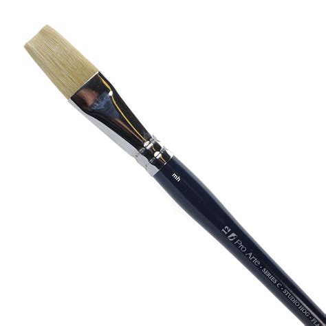 Pro Arte Series C Flat Brushes Oil Acrylic Paint Brush Hogs Hair