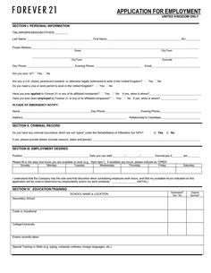 In order to successfully get through the process, the job application forms are made so that the applicant can fill out the form. Job Application Form - PDF Download for Employers | DD ...