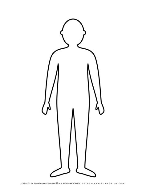 Man Standing Silhouette Outline Planerium