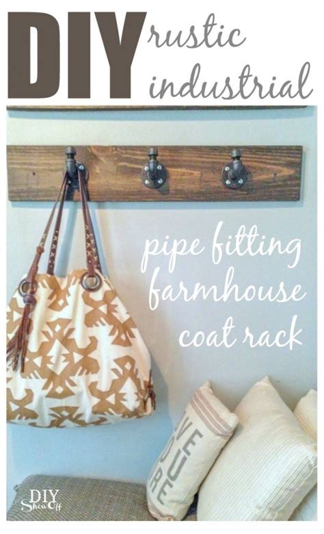 A simple diy craft tutorial idea. DIY Farmhouse Coat Rack - Sawdust Girl®