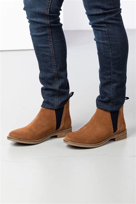 Ladies Suede Chelsea Ankle Boots Uk Rydale