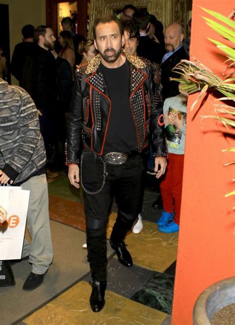 Nicolas cage was born nicolas kim coppola in long beach, california, the son of comparative literature professor august coppola (whose brother is director francis ford coppola). This Is What Nicolas Cage Is Wearing Right Now - Go Fug ...