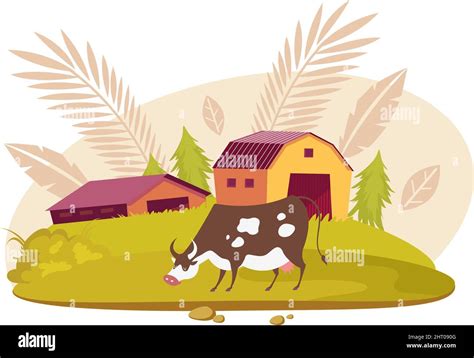 Single Cow Farm Stock Vector Images Alamy