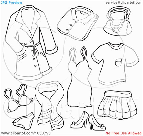 Winter Clothing Coloring Pages For Preschool Clothes Coloring Pages