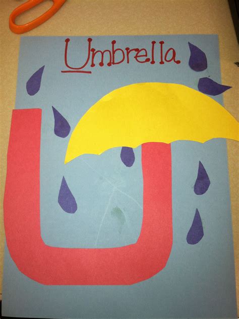 Letter U Umbrella Craft Letter Opd