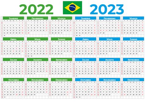 Calend Rio Excel 2022 Com Feriados Brasil