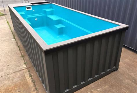 Container Swimming Pool Containers In Motion Container Pool Container House Shipping