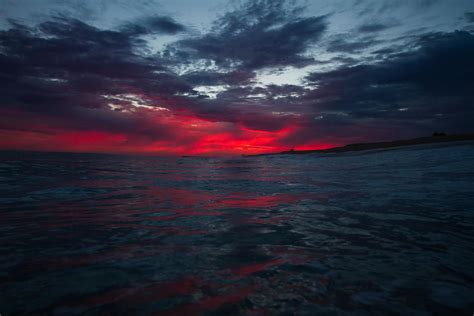 Free Download Hd Wallpaper Nature Sea Sunset Cloud Sky Water