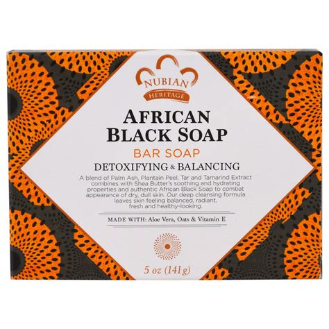 Nubian heritage african black soap works no doubt, however for beauty. Nubian Heritage, African Black Bar Soap, 5 oz (142 g ...