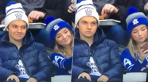 Visit espn to view the toronto maple leafs team schedule for the current and previous seasons. Siblings Taking a Selfie During Ice Hockey Match Between Toronto Maple Leafs & Pittsburgh ...