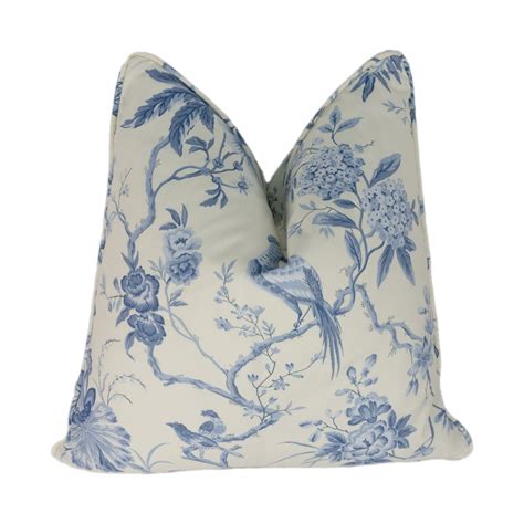 Sanderson Pillemont Toile Ivory China Blue Stunning Etsy