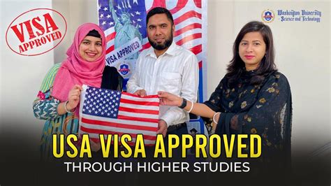 Visa Approved By Higher Study Usa Youtube