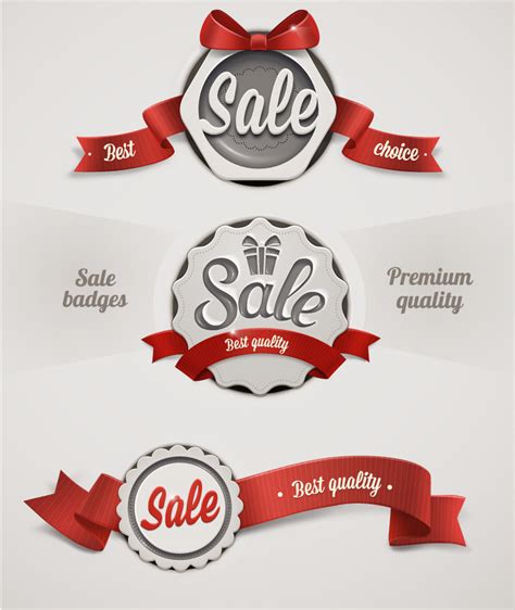 Ribbon Badge Sale Tags Vector Free Vector Graphic Download