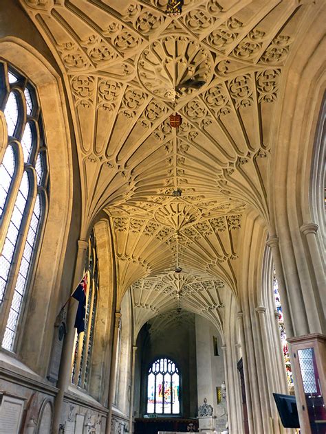 Photographs Of Bath Abbey Somerset England Aisle Vaulting