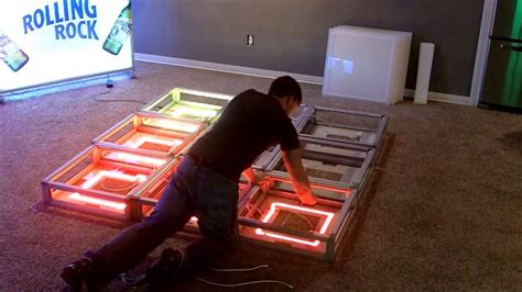 10 Minute Led Lighted Portable Dance Floor Assembly Youtube