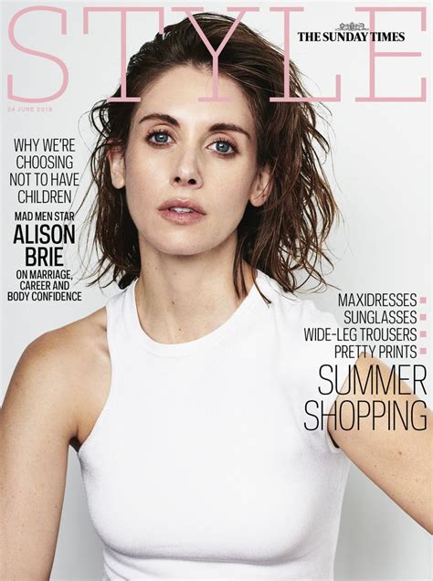 The Sunday Times Style Magazine Uk Cover Alison Brie The