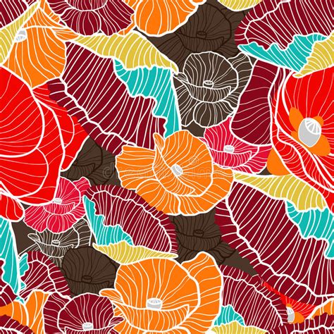 Floral Seamless Pattern Stock Vector Illustration Of Flourishes 22046254