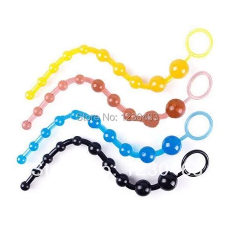 best 1pcs epic sale orgasm vagina plug play pull ring ball sexy sex novelties jelly anal beads