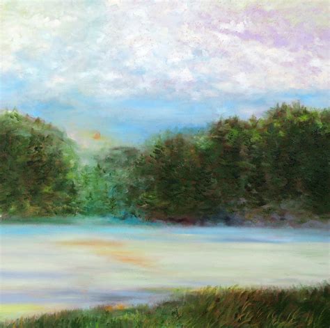 Hazy Day In The Northwoods By Mary Johnston Oil Painting Artful Home