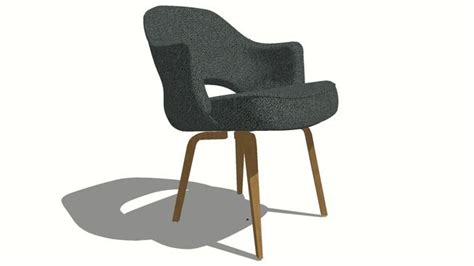 Large Preview Of 3d Model Of Saarinen Executive Dining Chair With Arms